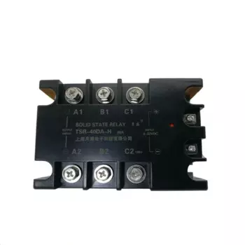 Трехфазное твердотельное реле TSR-40DA-H, 40A, управляемое постоянным током, трехфазное Бесконтактное реле переменного тока