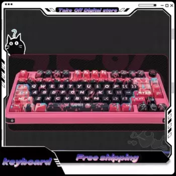 Трехрежимная клавиатура, индивидуальный внешний вид, RGB световой эффект, механический вал, корпус, крышка клавиш Pbt, подходит для игр, домашнего офиса