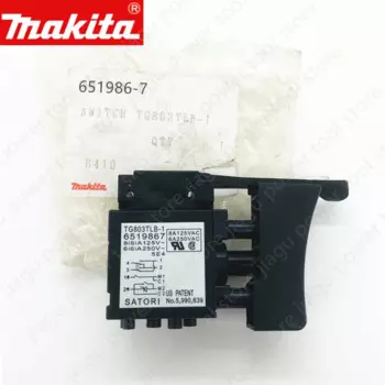 Триггерный переключатель 6410, электрическая дрель для Makita TG803TLB-1 651986-7, запчасти для электрических инструментов