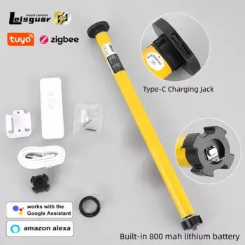 Трубчатая шторка AM25 Tuya Zigbee, смарт-трубка для спуска затвора, батарея, трубка для занавесок, Alexa Google Home