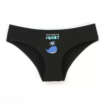 Трусики SQUIRT для женщин, милое хлопковое нижнее белье, сексуальные трусы больших размеров для девочек, дышащее мягкое нижнее белье, женские милые трусы