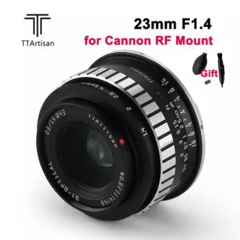 TTArtisan 23 мм F1.4 объектив камеры ручная фокусировка для Canon EOS R RF EOS R RP R5 R6 R7 R10 Крепление камеры s