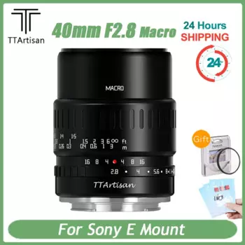 TTArtisan 40 мм f2.8 1:1 APS-C макро объектив MF для камеры Sony E Mount A7 A7R A7S A7S A7II A7RII A7RIll A7Ill A7RIV A9II NEX-5T