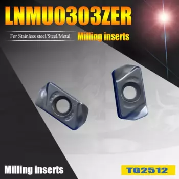 TuGe CNC фреза для быстрого сверления LNMU 0303 вставки Карбид LNMU0303 ZER фреза для металла в пределах HRC52