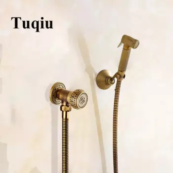 Tuqiu ручной распылитель для биде, античная бронза