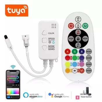 Tuya RGBIC контроллер для светодиодных лент 12-24В
