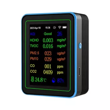 Tuya Wi-Fi 12 в 1, монитор качества воздуха, многофункциональный PM2,5 AQI PM1O HCHO TVOC CO2, экран, детектор воздуха