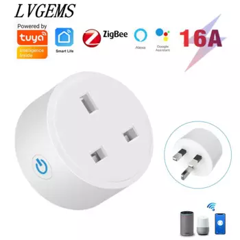 LVGEMS Умная розетка Tuya Zigbee 16А