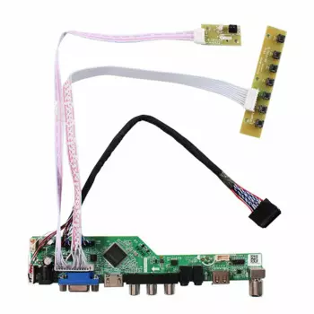 ТВ HD-MI VGA AV USB аудио ЖК-контроллер платы для ЖК-экрана LP173WD1 B173RW01 1600x90 0