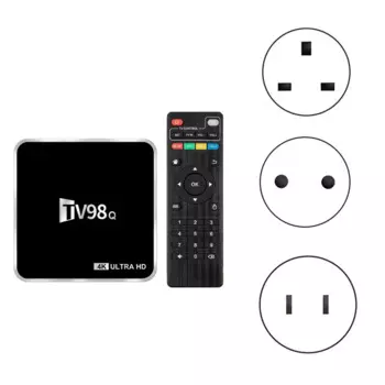 ТВ-приставка TV98Q 2 ГБ + 16 Гб 4K H.265 H313 Android 12.1 ТВ-приставка 2,4G Wifi телеприставка TV98 медиаплеер прочная европейская вилка