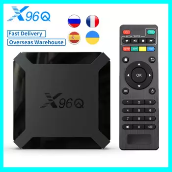 ТВ-приставка X96Q, Android 10, 2 + 16 ГБ, 2,4 ГГц, Wi-Fi, 4K, 60 к/с