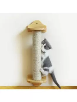 Твердая древесина сизаль Кот когтеточка Кошка Когтеточка Вертикальная настенная висячая клетка Тип износостойкая игрушка