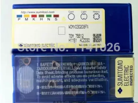 Твердосплавная фреза WCMX030208 FN ACZ330 U для сверления, 10 шт., токарные инструменты, твердосплавные вставки