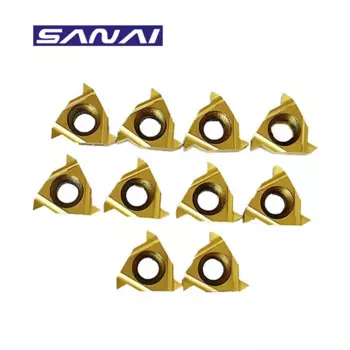 Твердосплавная пластина для резьбы SANAI 22ER / IR CNC, токарный инструмент для внутренней и внешней резьбы, вставка N55 N60 3,5 4,0 5,0 6,0 шаг
