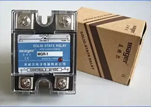 Твердотельное реле 50x, модель SSR DC-AC 50A 3-32VDC/24-480VAC