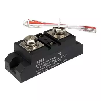 Tвердотельное реле H3200ZF 200A 24-480Vac