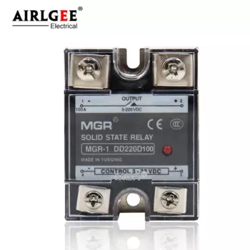 Твердотельное реле MGR-1 dd220 D100 SSR-100DD 100a 3 ~ 32 В постоянного тока 5 ~ 220 В постоянного тока, Однофазное твердотельное реле
