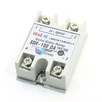 Твердотельное реле SSR-100 DA серого цвета