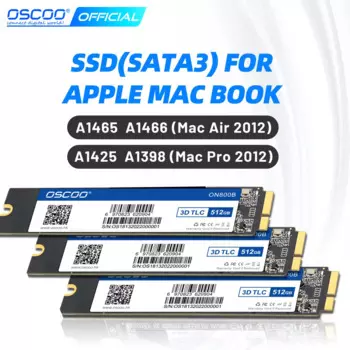Твердотельный накопитель OSCOO Mac для 2012 Macbook Air A1465 A1466 Macbook Pro A1398 A1425 SSD M2 жесткий диск 128 ГБ 256 ГБ 512 ГБ 1 ТБ