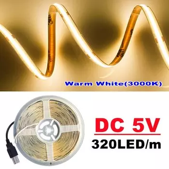 TxxCvv Светодиодная лента 5В USB 320LED/м