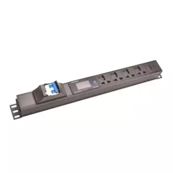 Удлинитель C14 интерфейс Type-c + USB цифровой счетчик 16А автоматический выключатель 2-5-контактная розетка для настенного настольного крепления в стойку шкафа