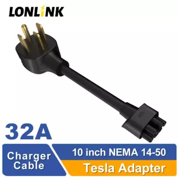 Удлинитель для зарядного устройства LONLINK Tesla NEMA 14-50 Gen 2 Ev, Соединительный адаптер nema 14-50, адаптер 14-50P 4-зубчатый Gen2