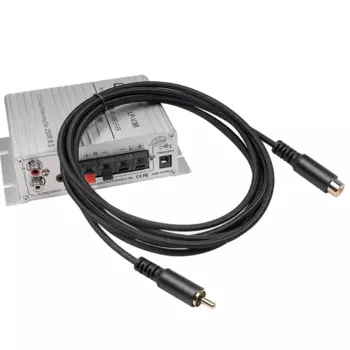 Удлинительный кабель RCA, аудиовидео кабель RCA штекер-гнездо для динамиков, сабвуферов, камер, HDTV, усилителей, 1,8 м