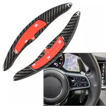 Удлинитель рулевого колеса из углеродного волокна для Porsche 991 Cayman 981 2013-2016 Carrera 2012-2016 Boxster 2014-2015