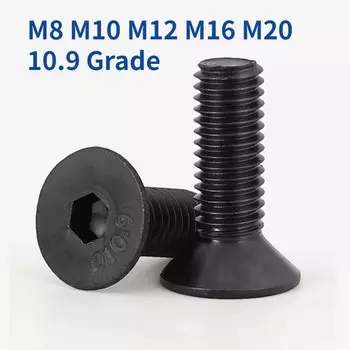 Углеродистые винты с потайной головкой M1.6-M20