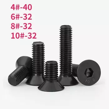 Углеродистые винты UNC 4#-40 6#-32 8#-32 10#-32 10.9 класса