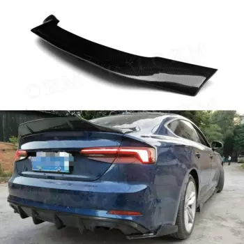 Углеродное волокно R стиль автомобиля задний спойлер багажника крылья для Audi A5 S5 RS5 Coupe седан 2, 4 двери 2013-2018