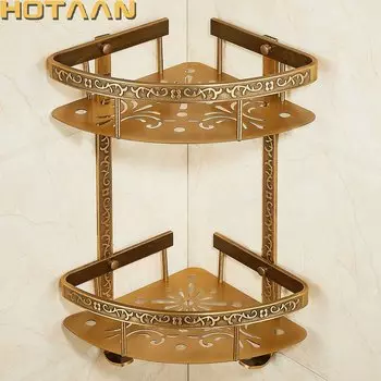 Угловая полка HOTAAN YT-7019 античная латунь
