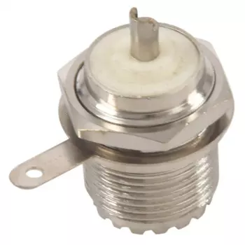UHF Female SO239 Jack перегородка паяльная Панель Крепление прямой коннектор RF, серебристый