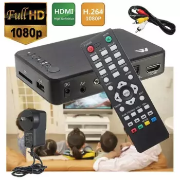 Ультра медиаплеер для автомобильного ТВ SD MMC RMVB MP3 USB Внешний HDD U Disk Мультимедийный медиаплеер Коробка с VGA SD MKV H.265