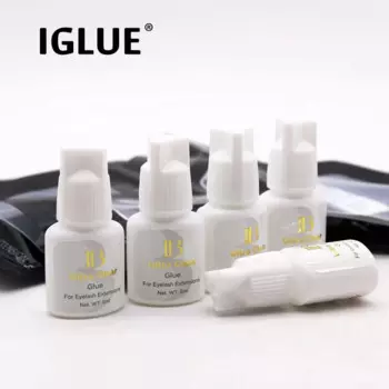 Ультрапрозрачный клей для наращивания ресниц IBeauty, 5 мл, Корея, оригинальный прозрачный быстросохнущий клей, белая крышка IB