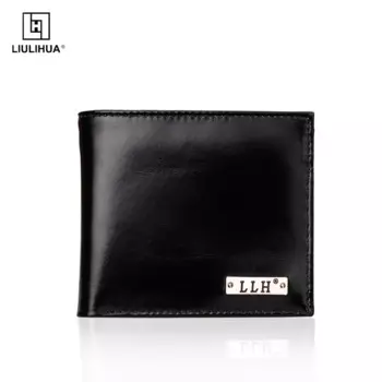 Ультратонкий бумажник LIULIHUAMen с передним карманом и RFID-защитой, кожаный двусторонний бумажник с 9 отделениями для кредитных карт, кожаный бумажник для IDMen