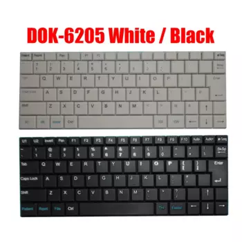 Ультразвуковая клавиатура DOK-6205 английский США белый/черный новый