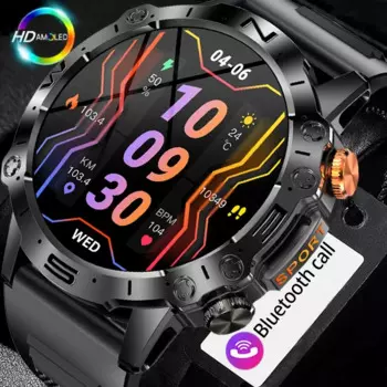 Уличные часы с Bluetooth, Смарт-часы с вызовом, 466*466 AMOLED, экран 1,43 дюйма, пульсометр, кровяное давление, Смарт-часы, спортивные часы 2024
