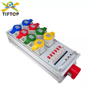 Уличный портативный блок питания TIPTOP, 21 кВт, 8x16 А, профессиональный контроллер освещения для сцены, подключение электроэнергии