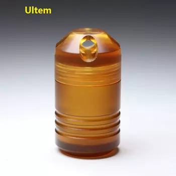 ULTEM Медицина TC4 из титанового сплава PEI Водонепроницаемая герметичная аптечка в форме капсулы, инструменты EDC, игрушки, подвеска для ножа
