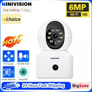 Умная Беспроводная IP-камера для домашних животных, 3K, 6 МП, 2,4 Gwifi