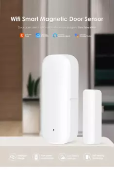 Умная дверь с граффити zigbee, Магнитная сигнализация с дистанционным управлением, с беспроводным Wi-Fi датчиком открытия окон и дверей, с защитой от кражи, ZMWL080