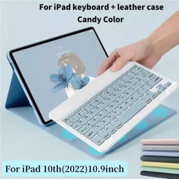 Умная клавиатура для iPad Air 5th 4th 2th 10,9 дюймов 2022 10th 3rd Pro 11 12,9 10,2 9th 8th 9,7 10,5, сенсорный чехол со слотом для ручки