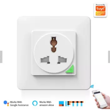 Умная настенная розетка Tuya с Wi-Fi, 3500 Вт, 16 А