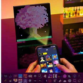 Умная настольная лампа RGB с матрицей, USB, с управлением через приложение