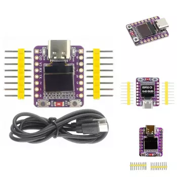 Умная плата ESP32-C3 OLED, керамическая антенна ESP32, мини макетная плата, Wi-Fi, Bluetooth, экран 0,42 дюйма