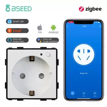 Умная розетка BSEED белая