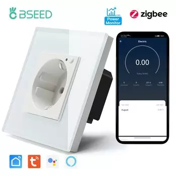Умная розетка BSEED ZigBee белая 16A