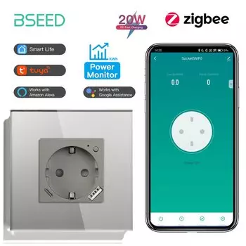 Умная розетка BSEED Zigbee с USB 20Вт 2/3/4 шт