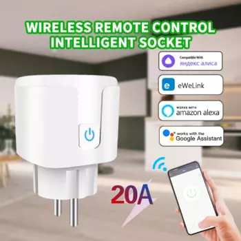 Умная розетка EWelink/Tuya с поддержкой Wi-Fi, 16/20 А